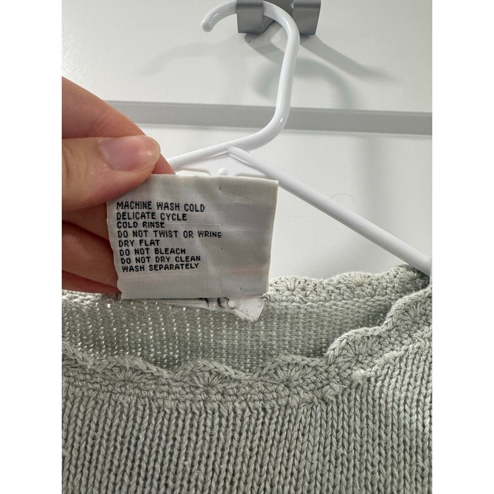 Vintage CSL Pastel Floral Knit Sweater Cottagecore Grandpa Chic Size M - Picture 5 of 10